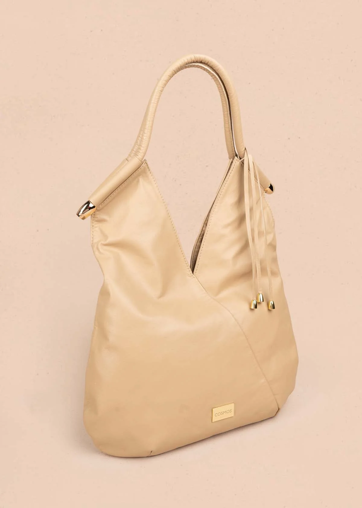 Bolso en cuero color camel tipo shopping 105786 - Image 2