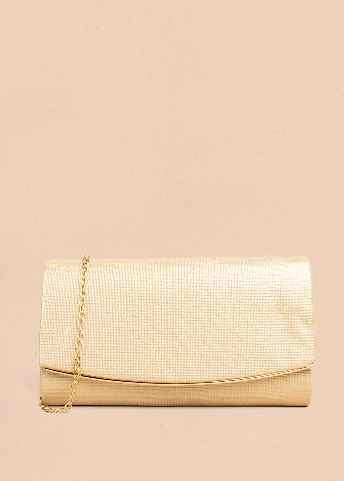 Bolso de fiesta color dorado con detalle dorado 106807
