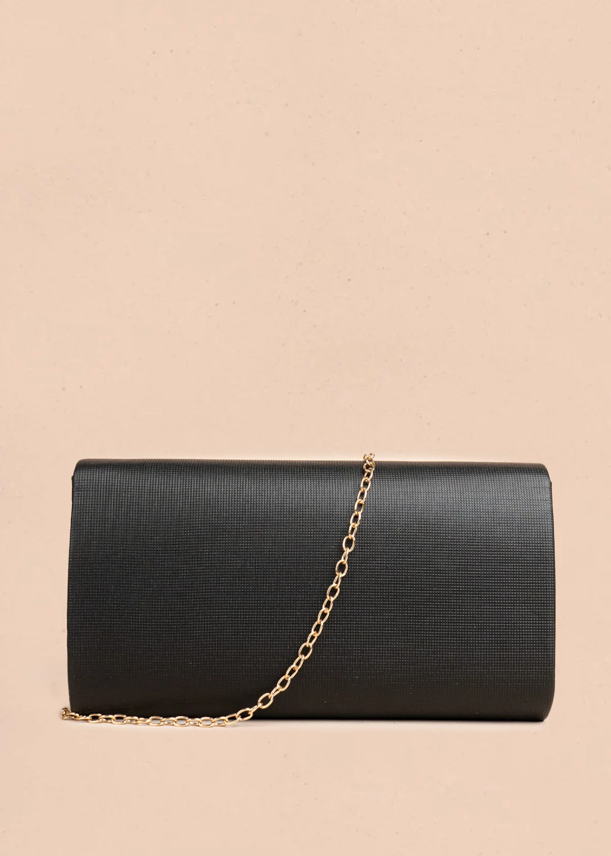 Bolso de fiesta color negro con detalle dorado 106807 - Image 5