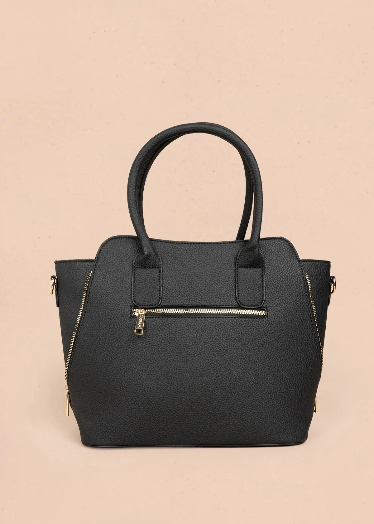 Bolso tipo shopping color negro con monedero 106288 - Image 4