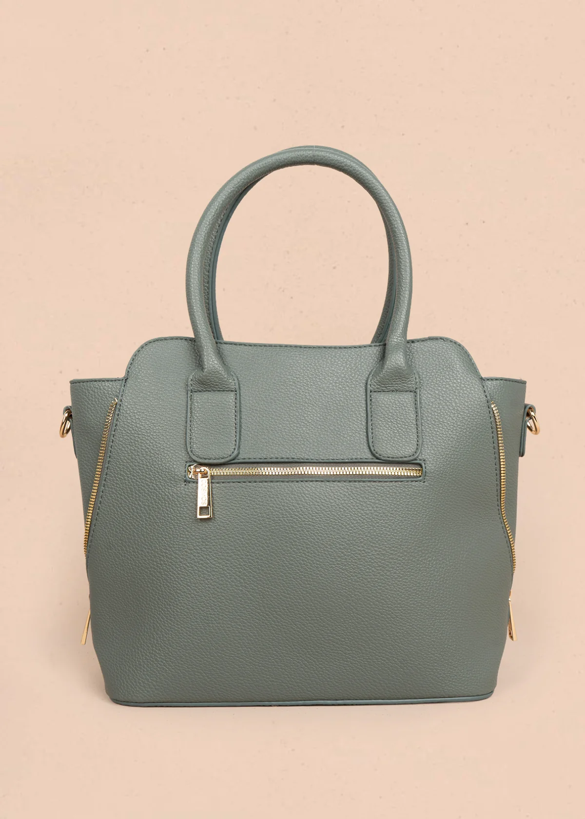 Bolso tipo shopping color verde con monedero 106288 - Image 3
