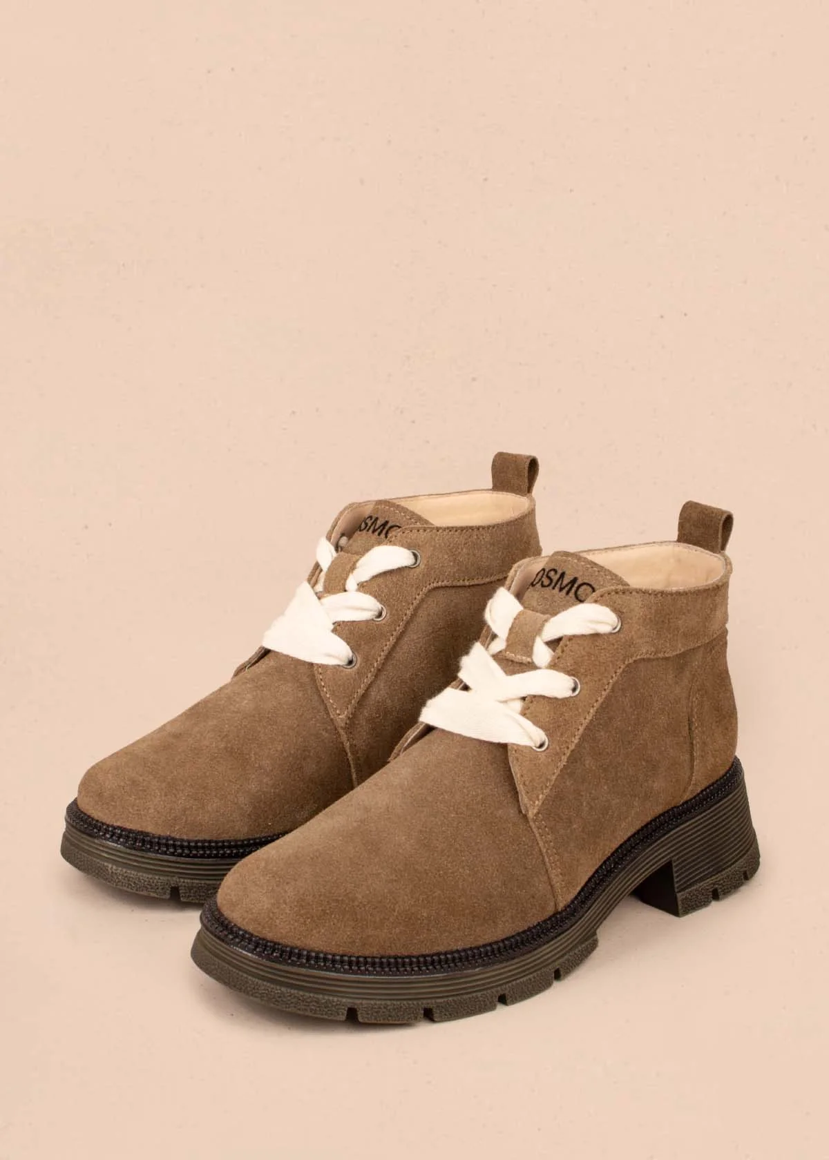 Botines en cuero color arena 105004 - Image 4