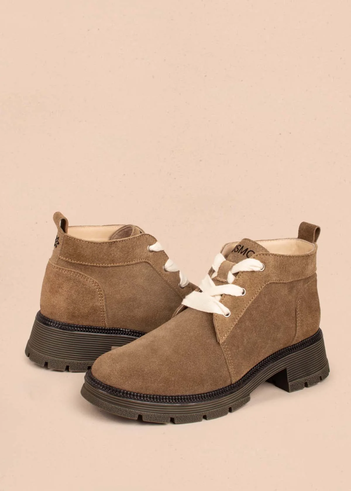 Botines en cuero color arena 105004 - Image 6