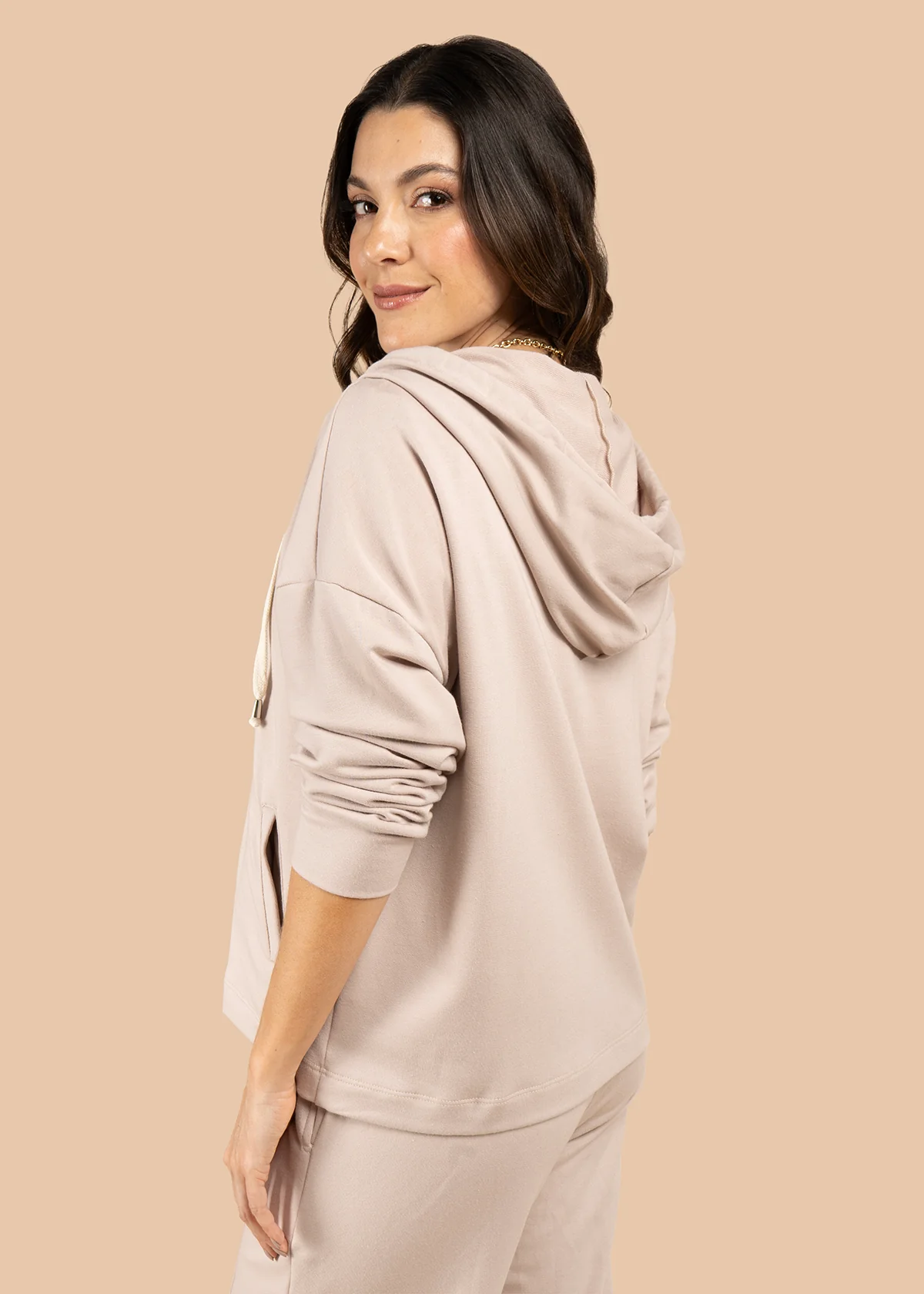 Buzo color camel con cremallera 105847 - Image 3