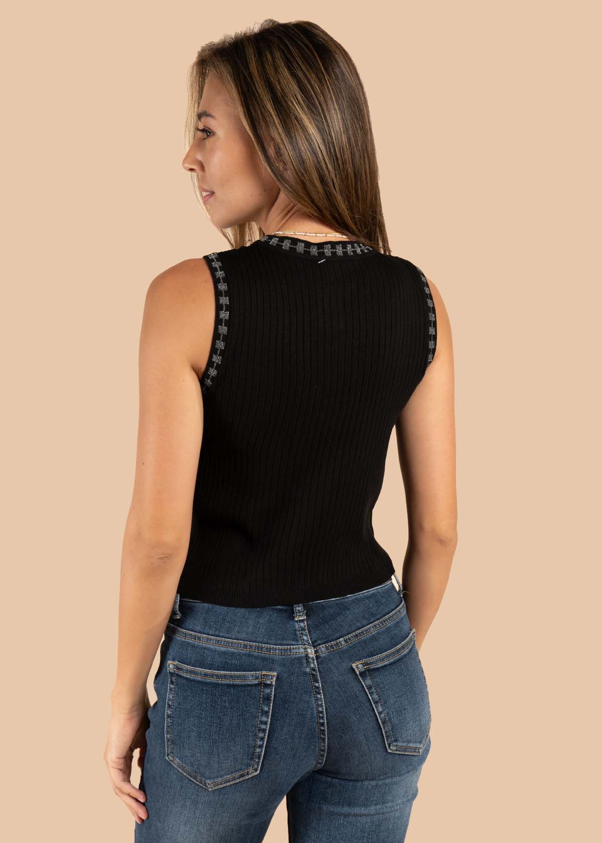Camiseta color negro 105701 - Image 4