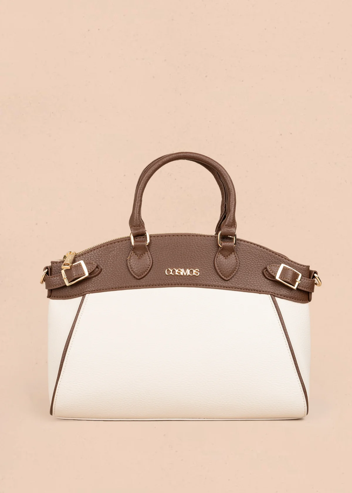 Bolso tipo cartera color beige 106181