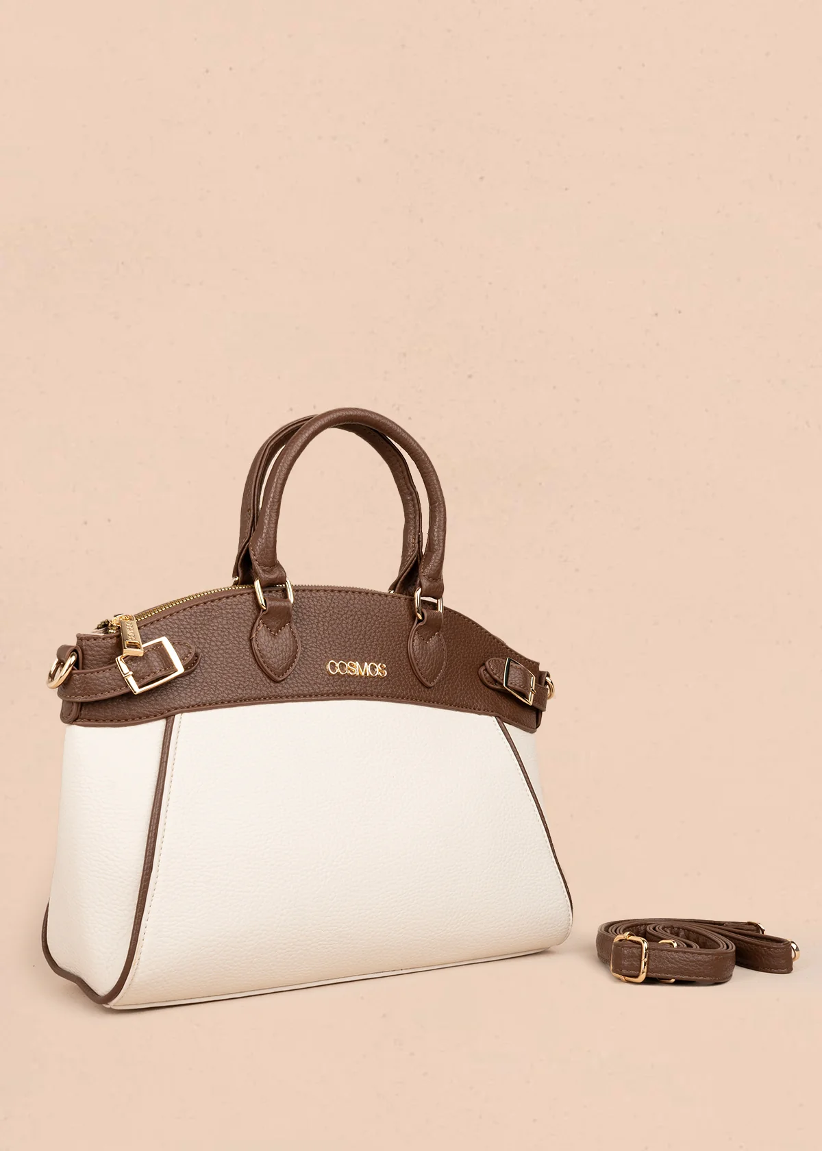 Bolso tipo cartera color beige 106181 - Image 3