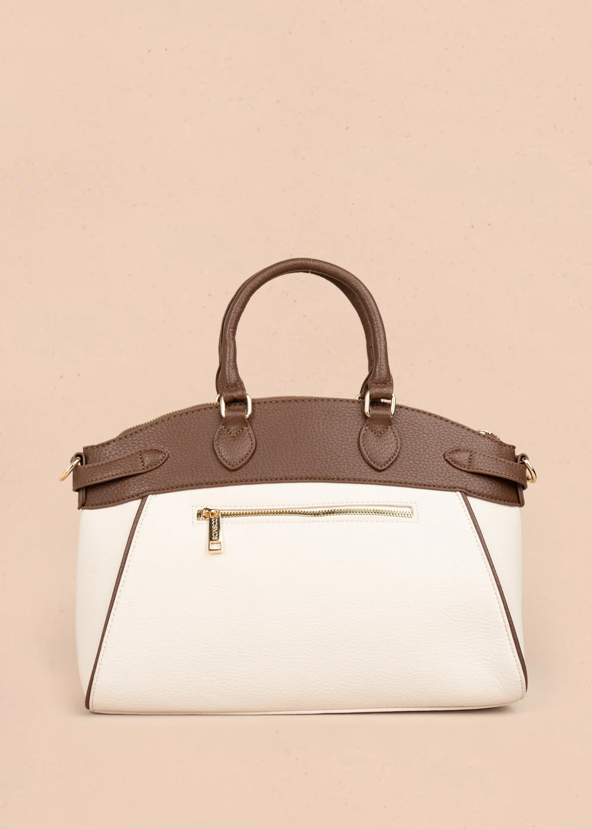 Bolso tipo cartera color beige 106181 - Image 5
