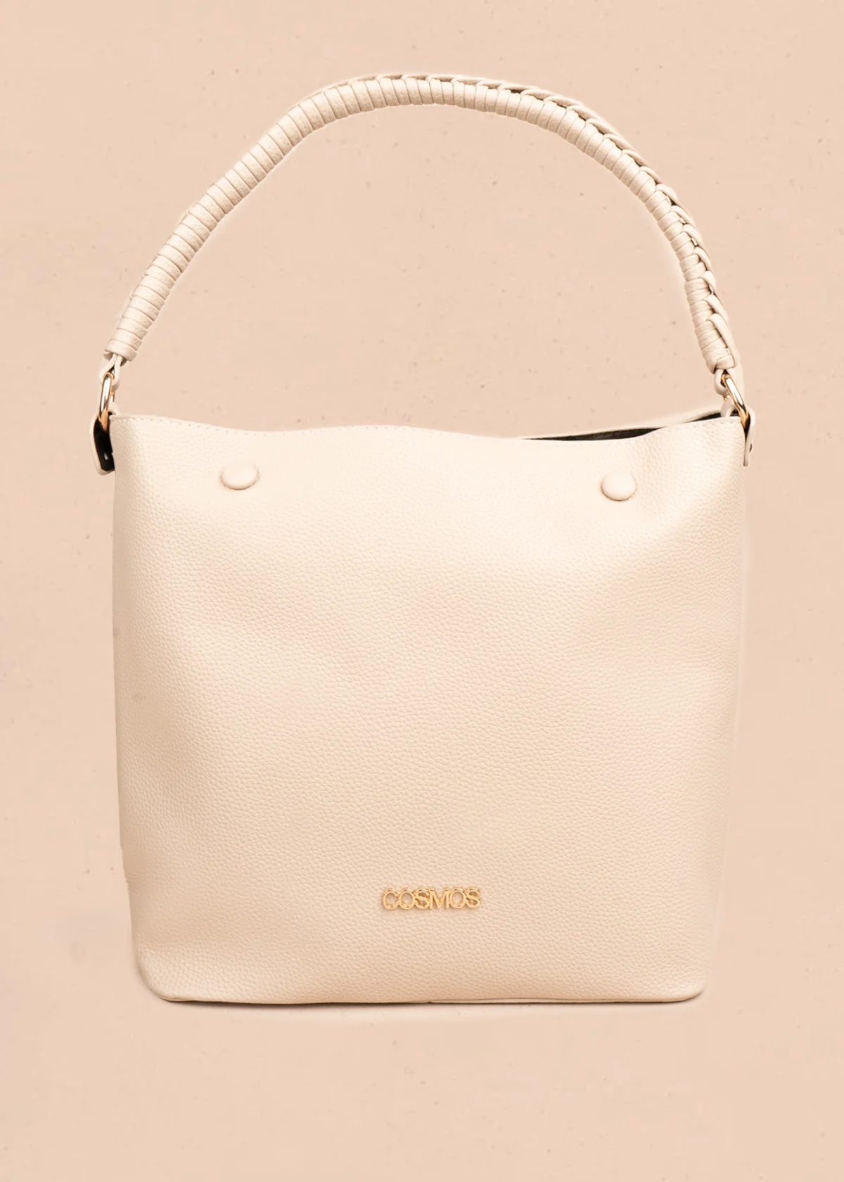 Bolso tipo cartera color beige 106786
