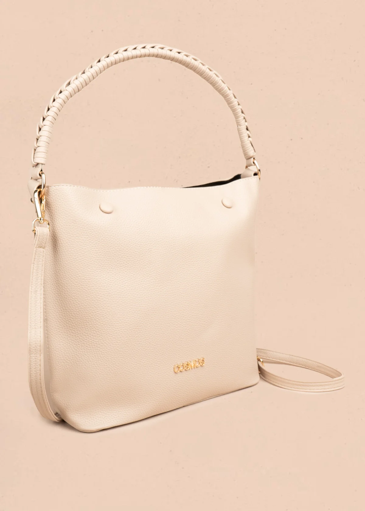 Bolso tipo cartera color beige 106786 - Image 2