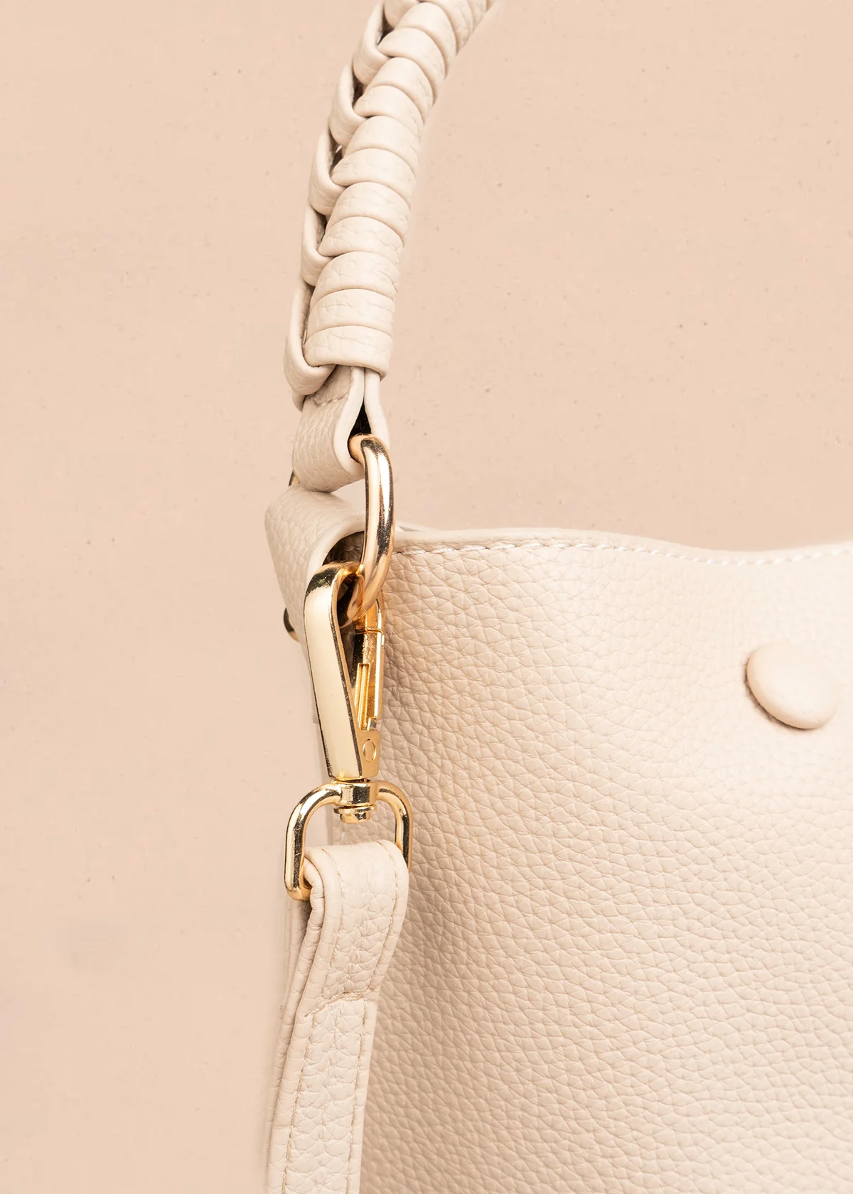 Bolso tipo cartera color beige 106786 - Image 3