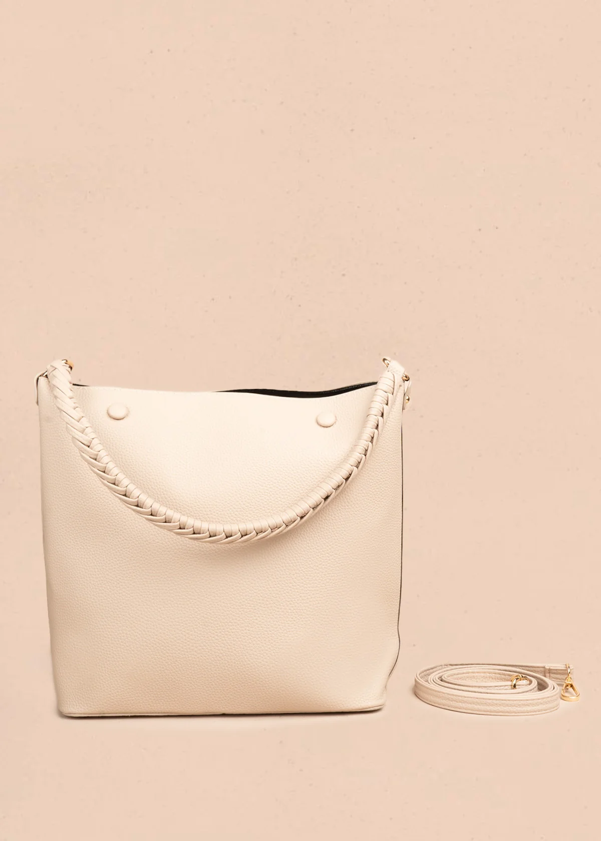 Bolso tipo cartera color beige 106786 - Image 4