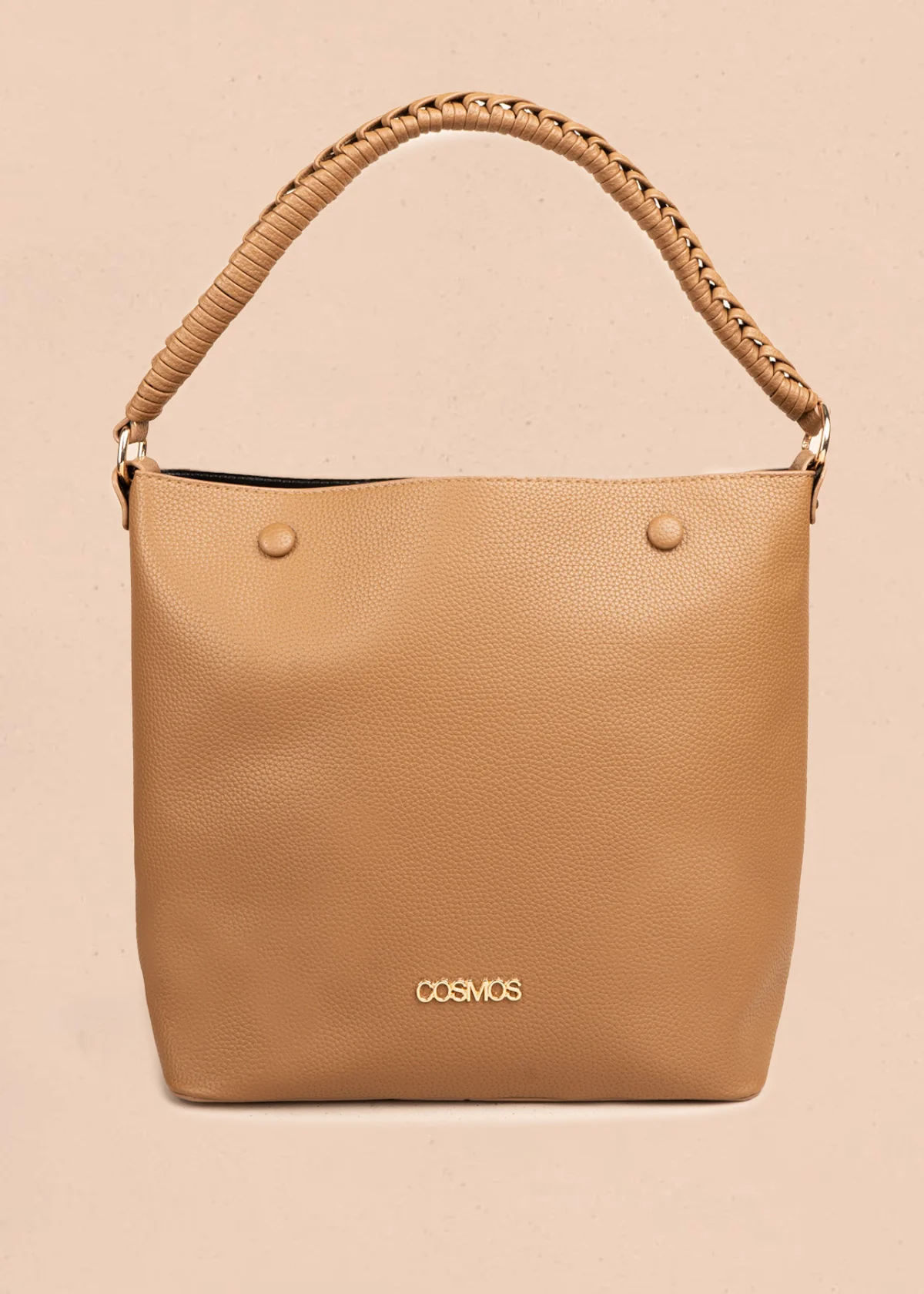 Bolso tipo cartera color café 106786