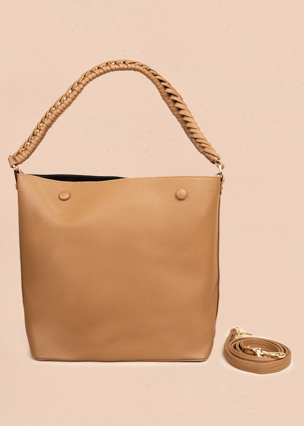 Bolso tipo cartera color café 106786 - Image 4