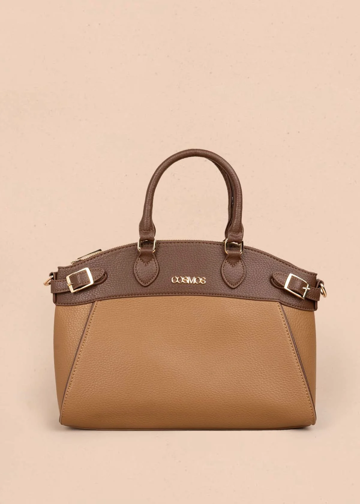 Bolso tipo cartera color miel 106181