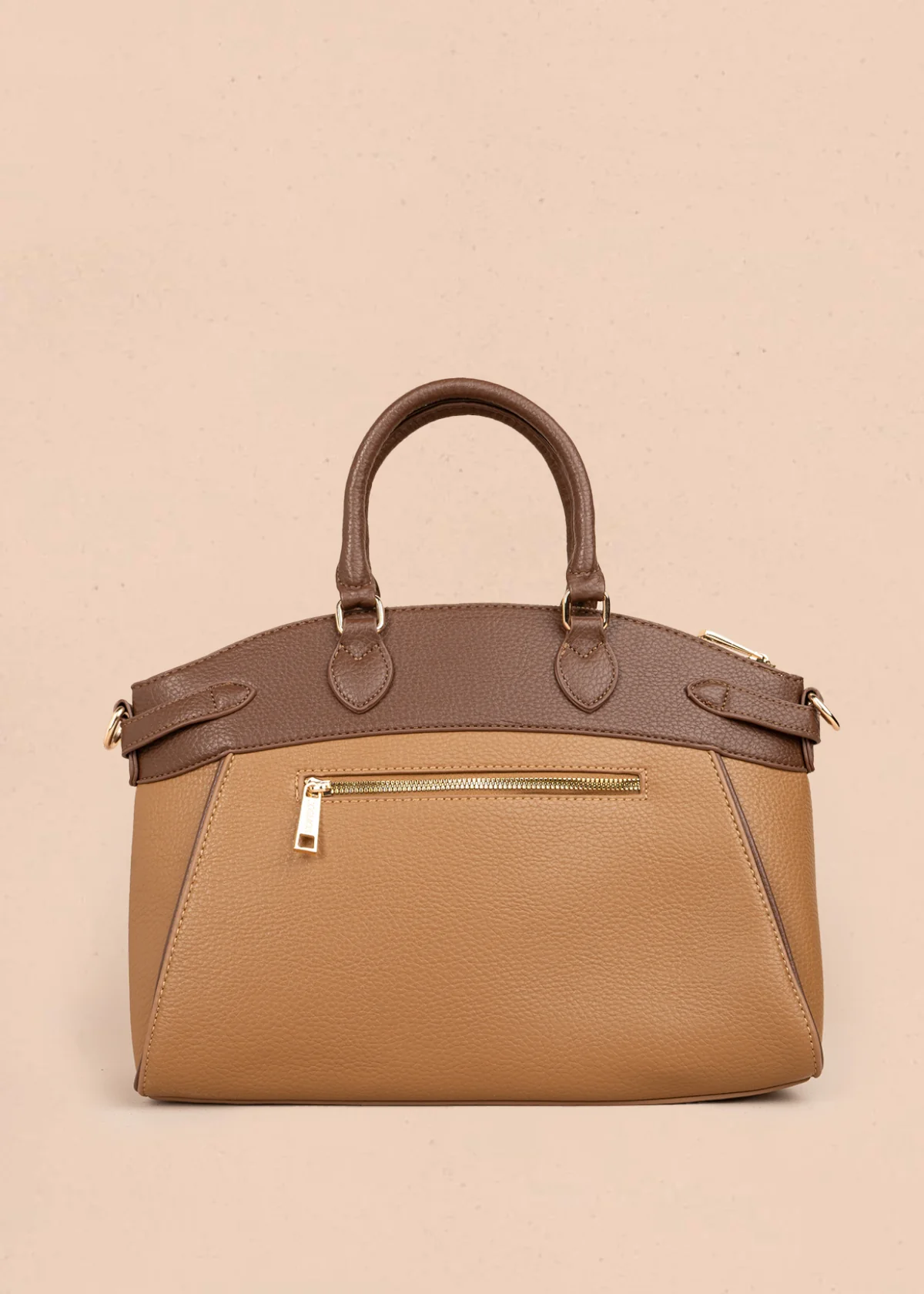 Bolso tipo cartera color miel 106181 - Image 4