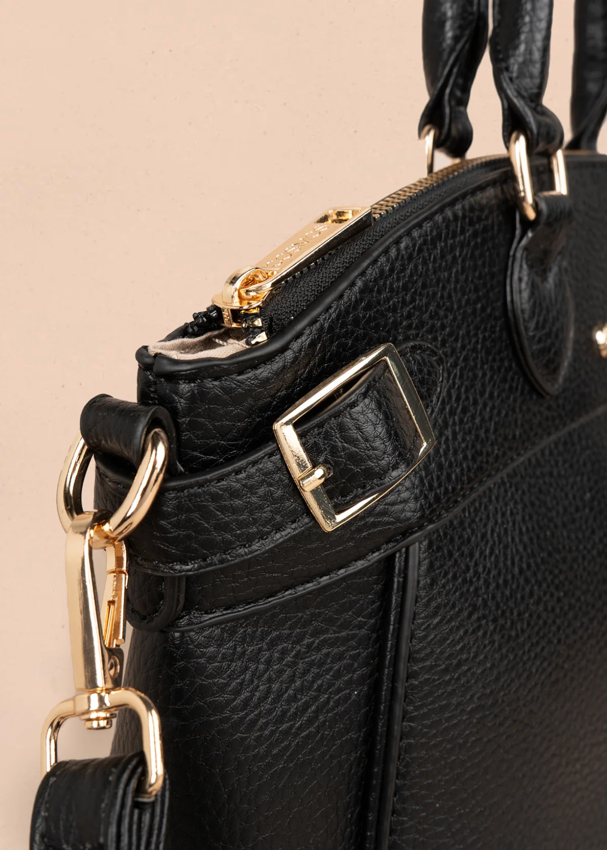 Bolso tipo cartera color negro 106181 - Image 4