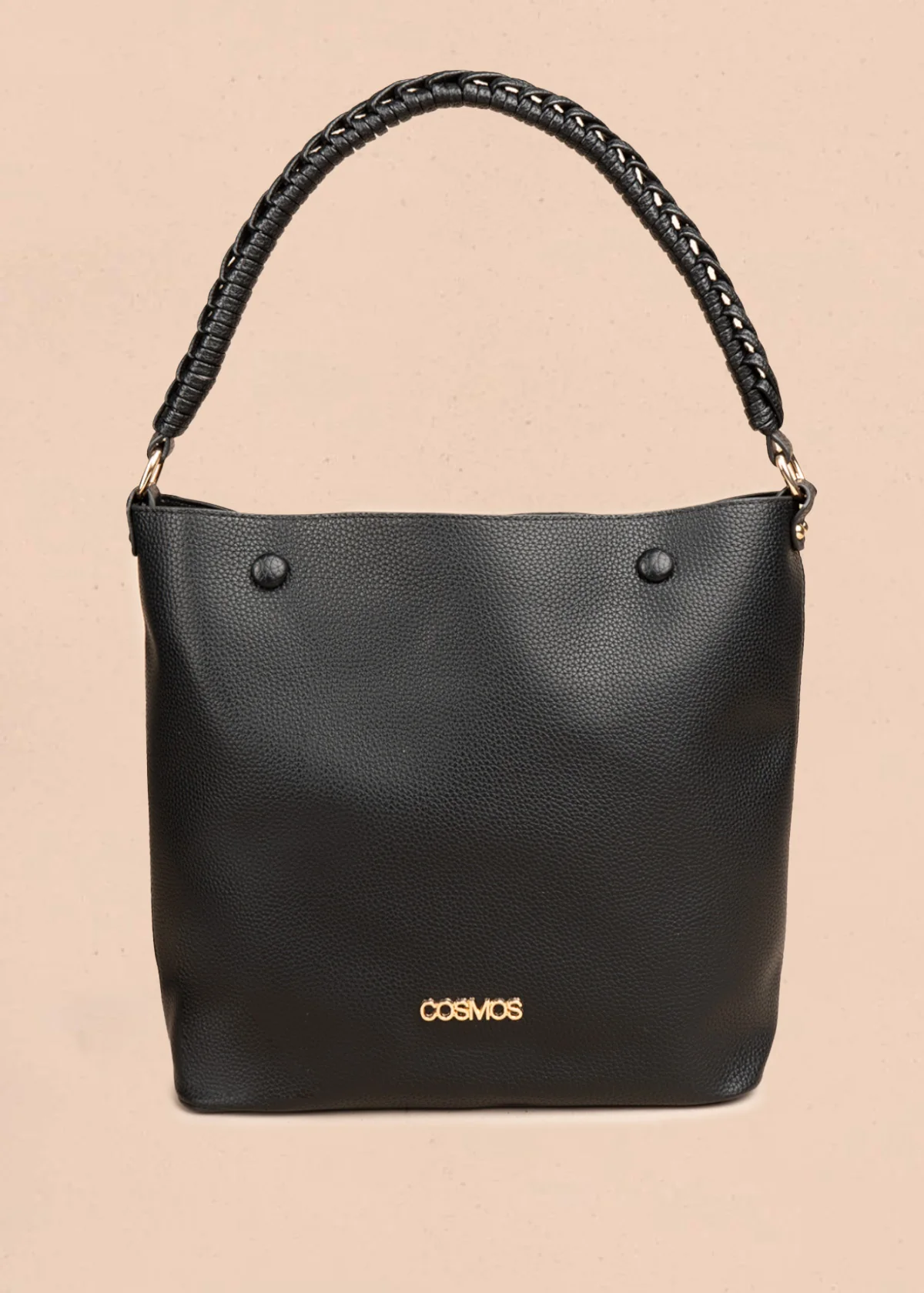 Bolso tipo cartera color negro 106786