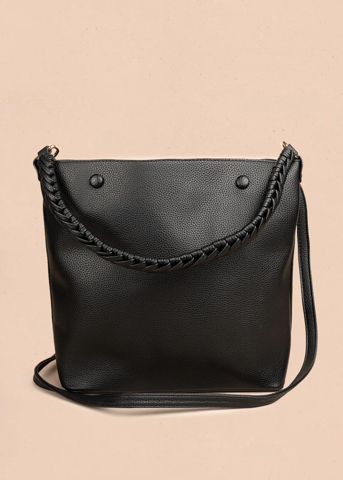 Bolso tipo cartera color negro 106786 - Image 4