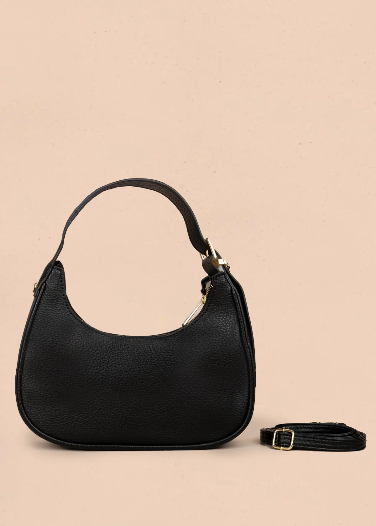 Bolso tipo cartera color negro con pañoleta 106188 - Image 4