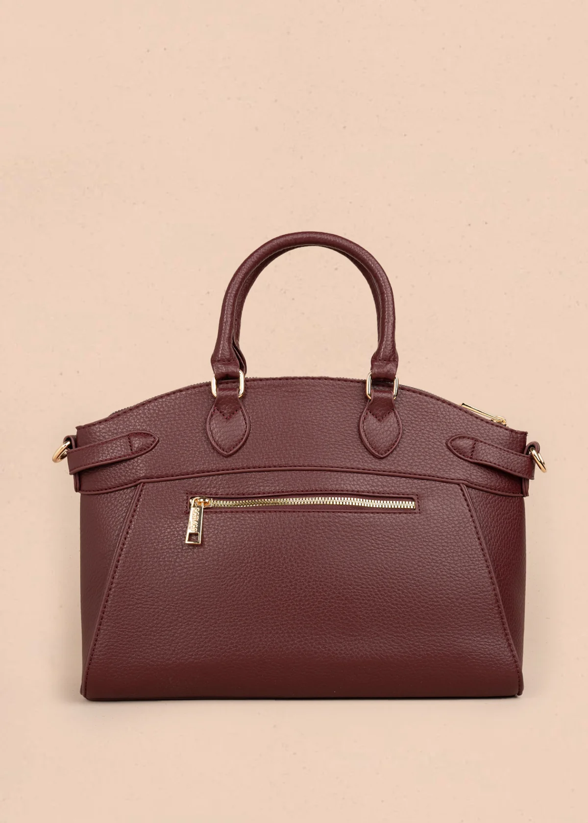 Bolso tipo cartera color vinotinto 106181 - Image 4
