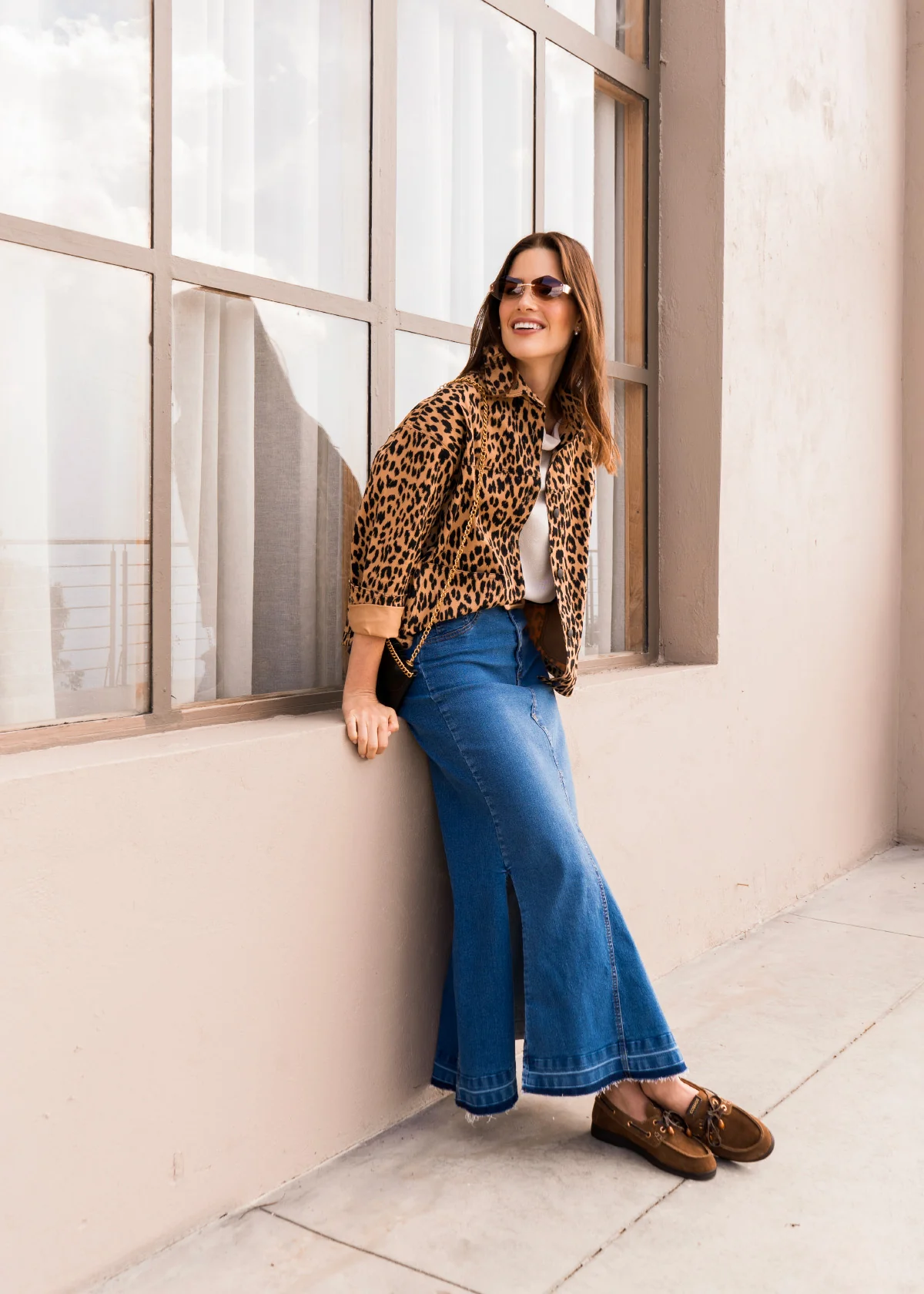 Chaqueta clásica color animal print leopardo con botones 106575 - Image 2