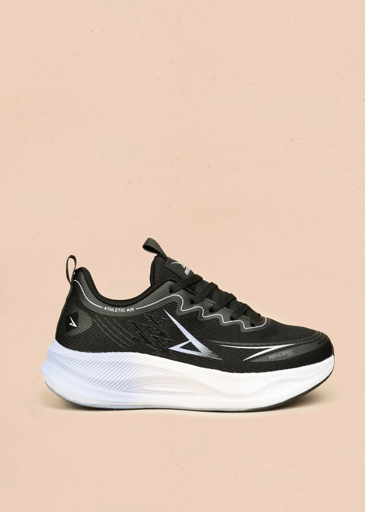 Tenis deportivos color negro con detalles blancos 106450