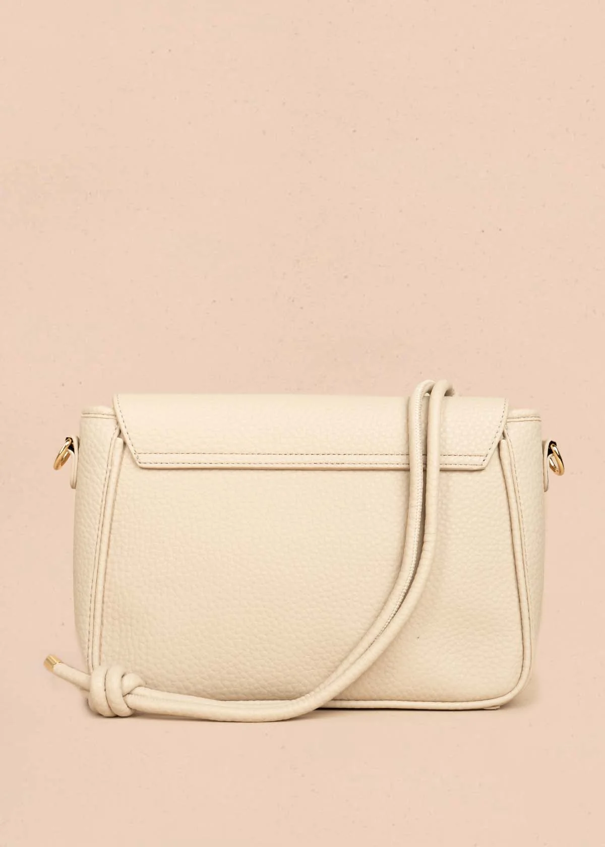 Bolso manos libres color beige texturizado 106325 - Image 5