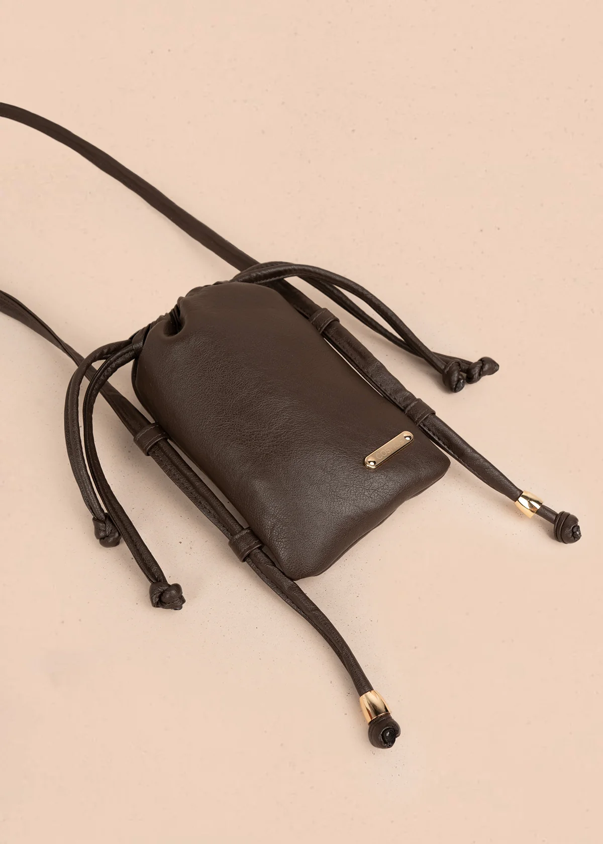 Bolso manos libres color chocolate 106964 - Image 4