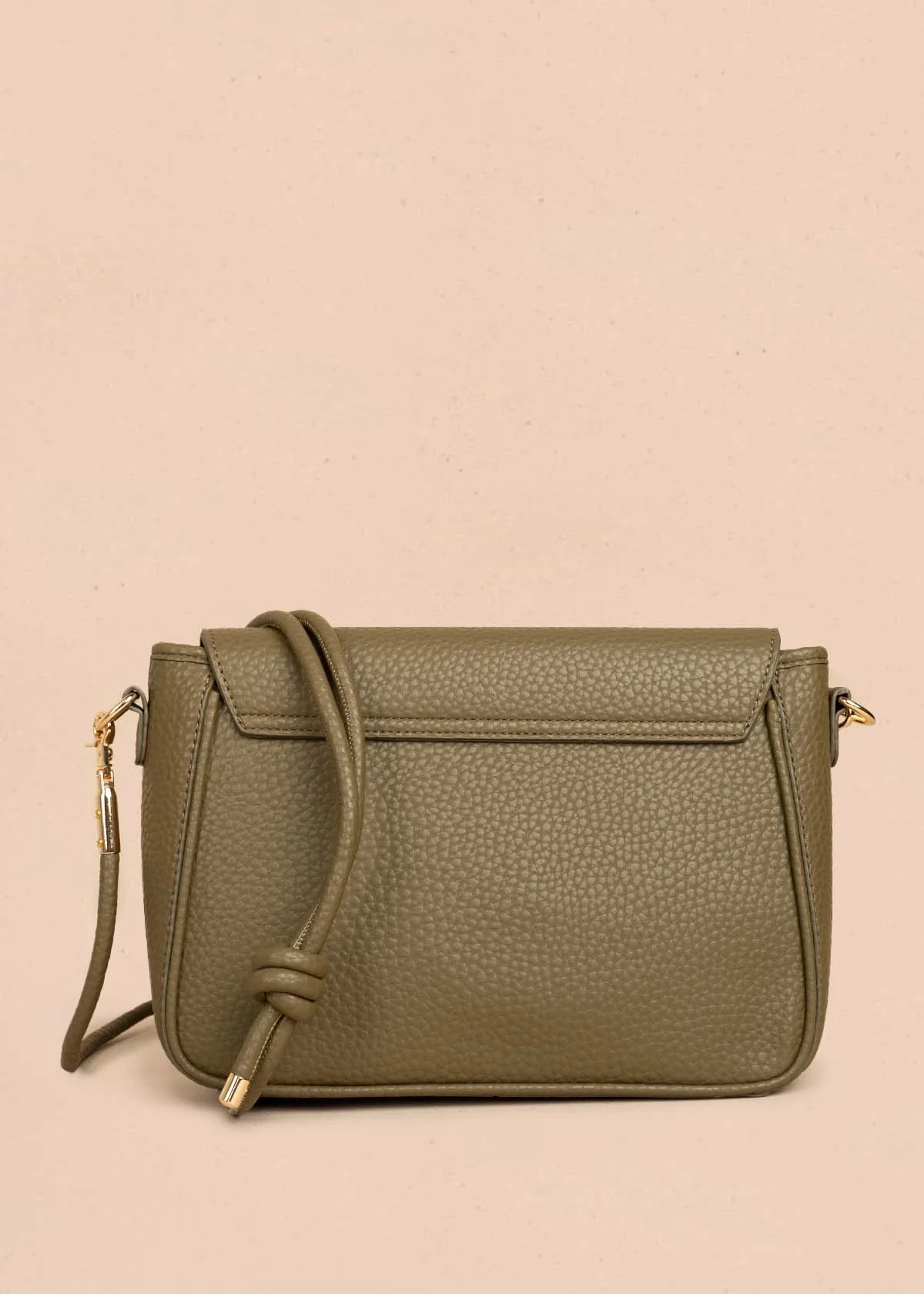 Bolso manos libres color verde texturizado 106325 - Image 5