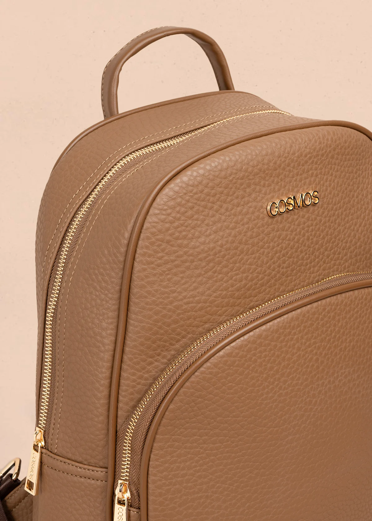 Morral casual color marrón con cierre frontal 106986 - Image 3
