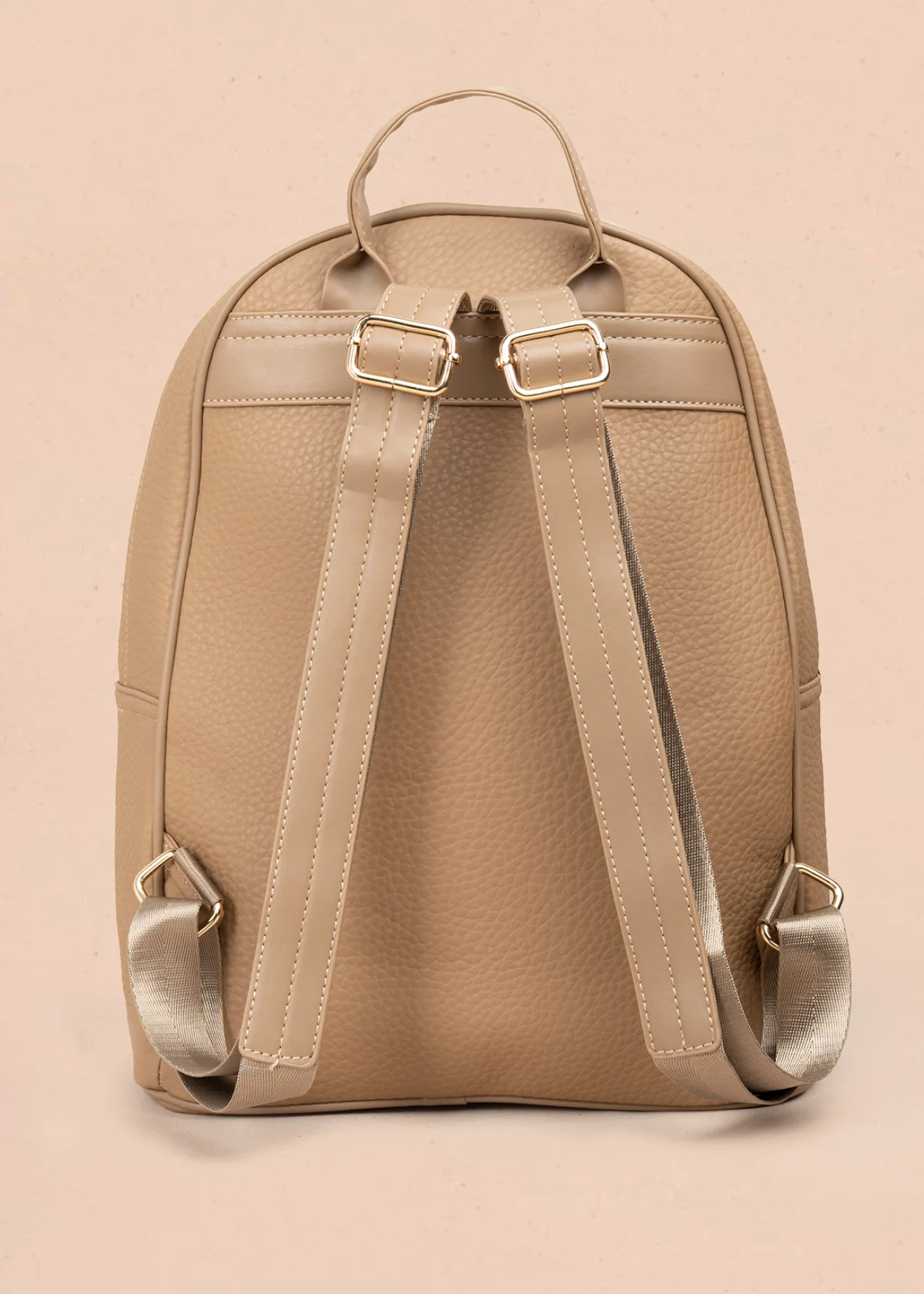 Morral casual color moca con cierre frontal 106986 - Image 4