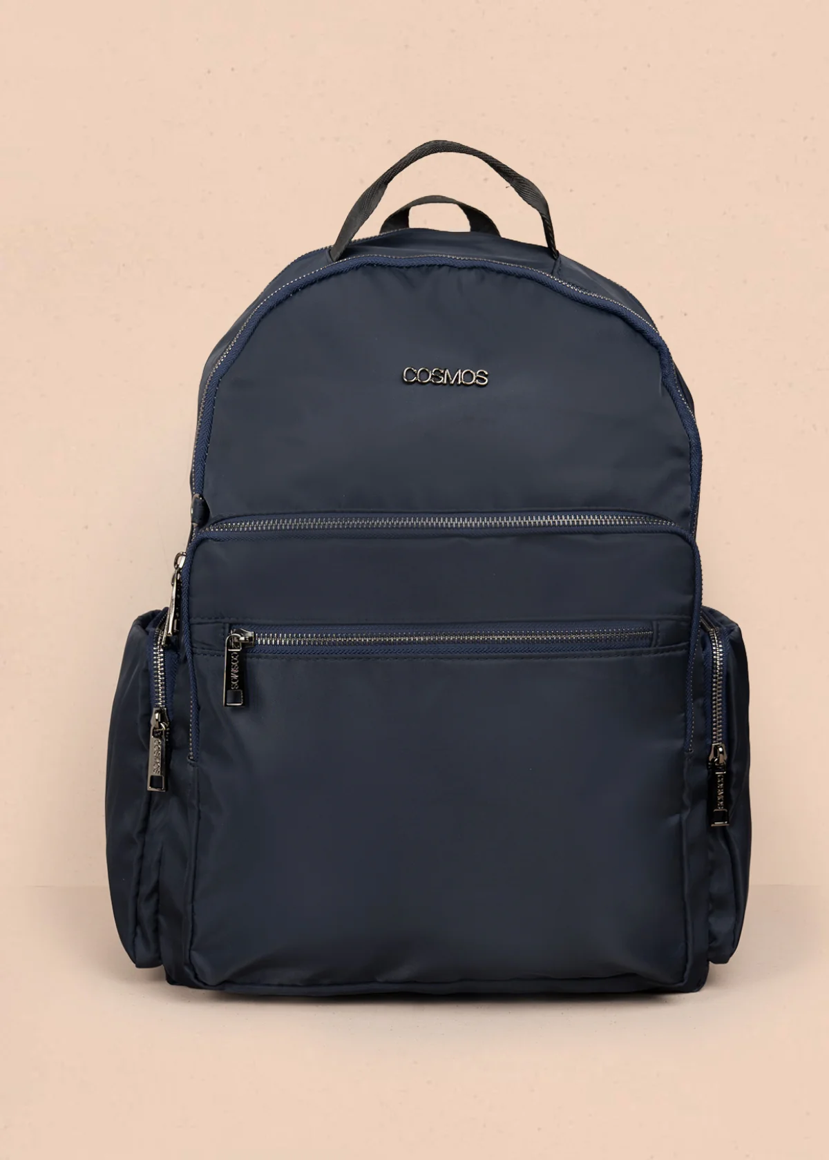 Morral color azul con bolsillos frontales 106299
