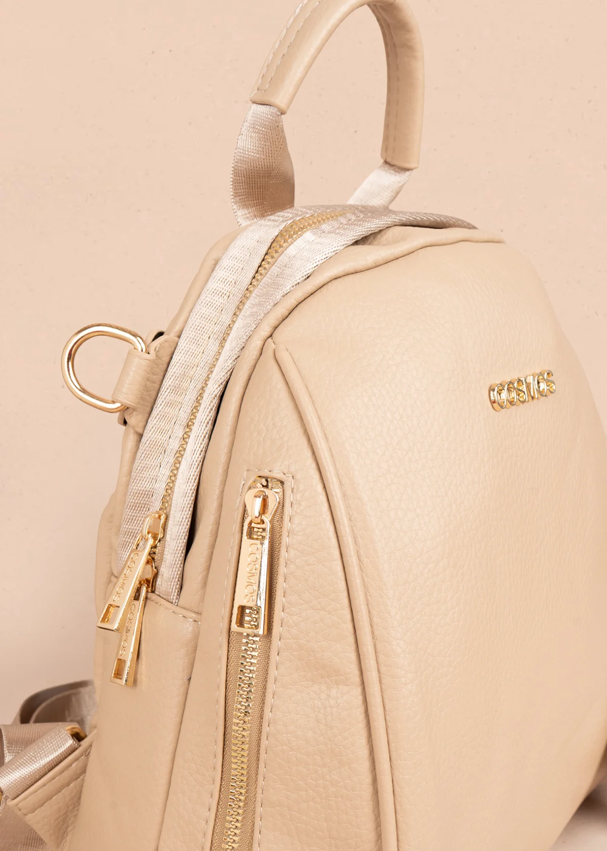 Morral en color arena con detalle de llavero 106326 - Image 3
