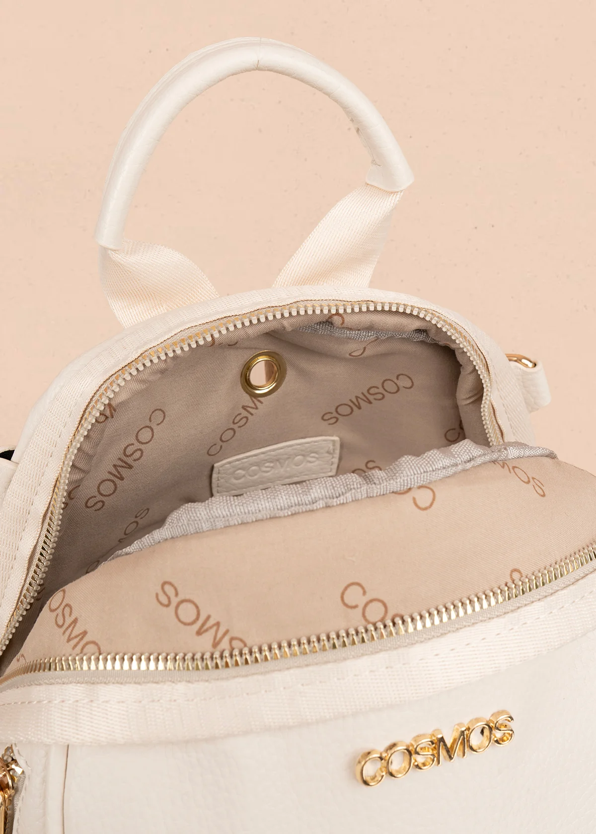 Morral en color crema con detalle de llavero 106326 - Image 6