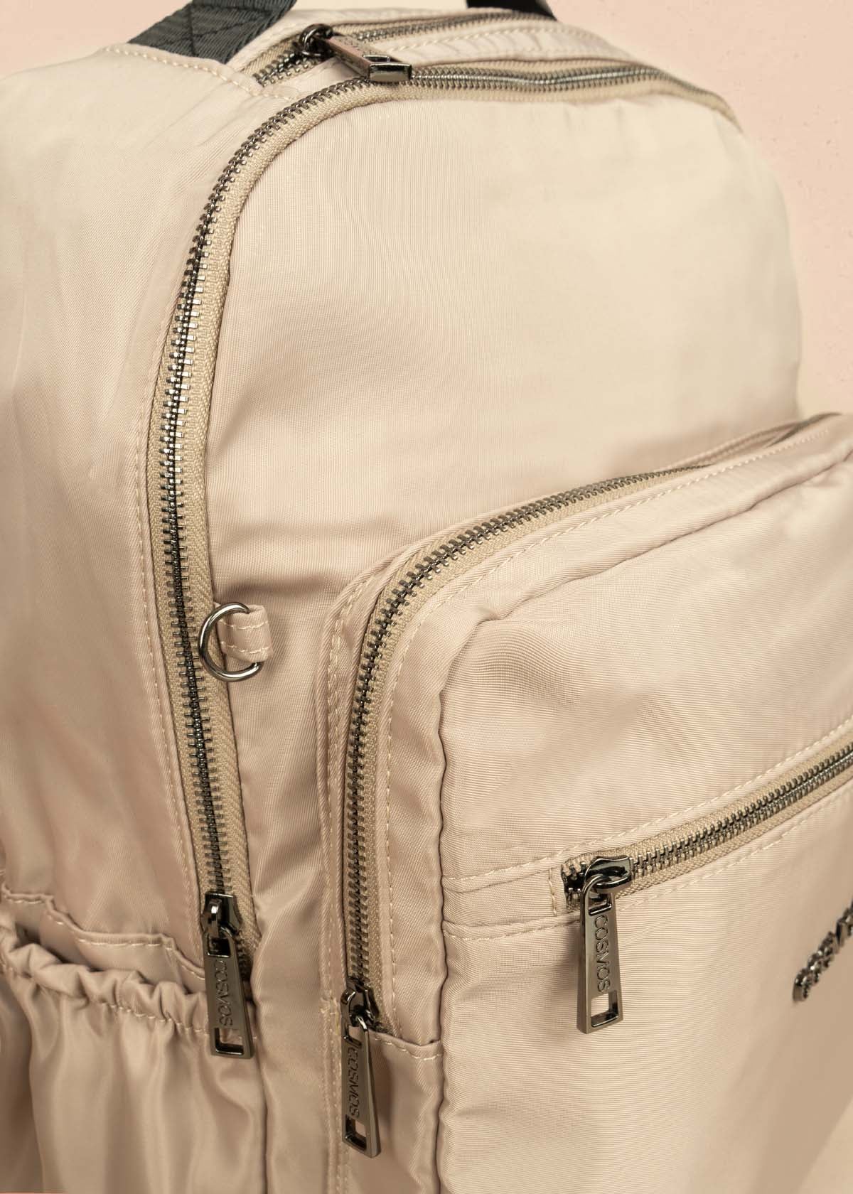 Morral color beige con bolsillos delanteros 106296 - Image 3