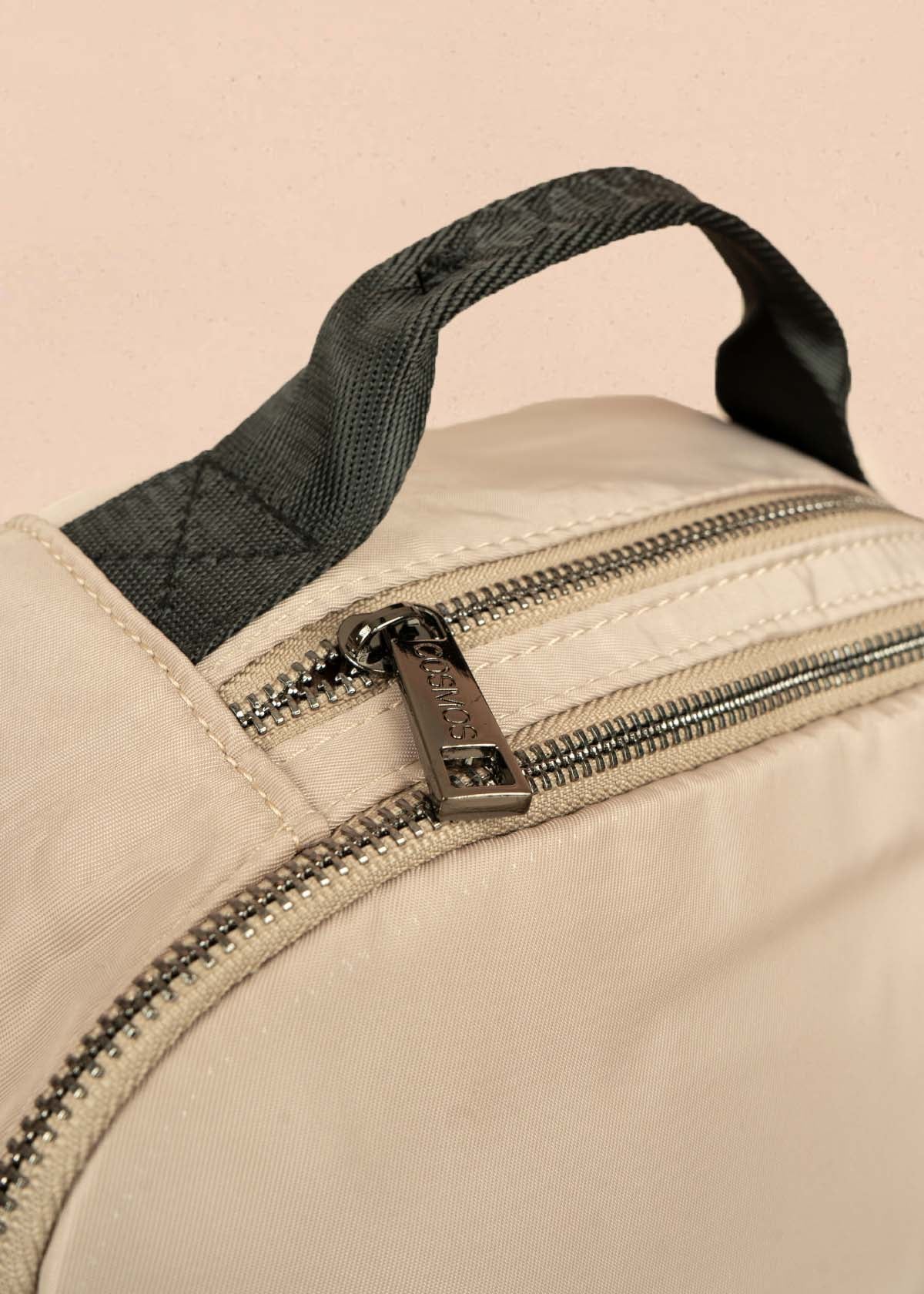 Morral color beige con bolsillos delanteros 106296 - Image 4
