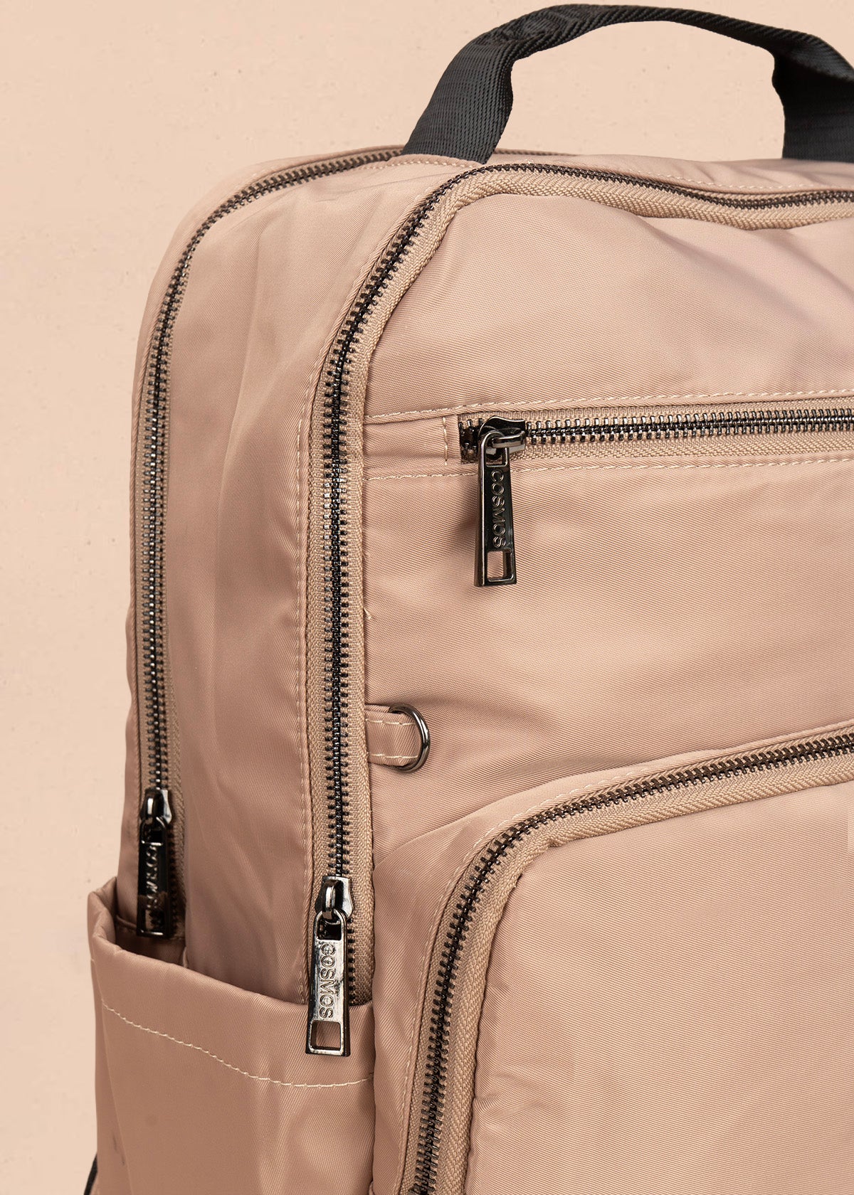Morral color caqui en textil con bolsillos delanteros 106298 - Image 3