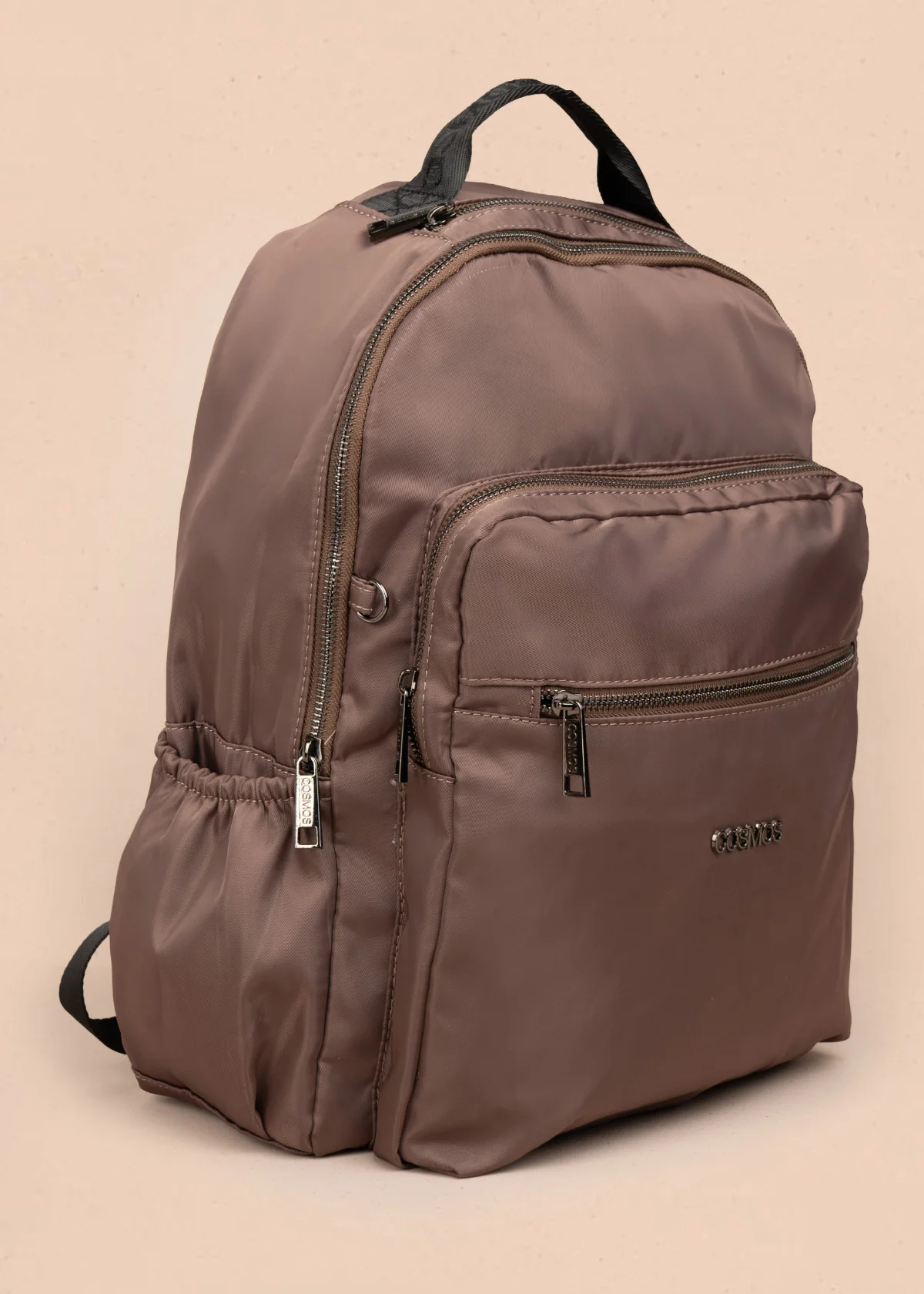 Morral color chocolate con bolsillos delanteros 106296 - Image 2