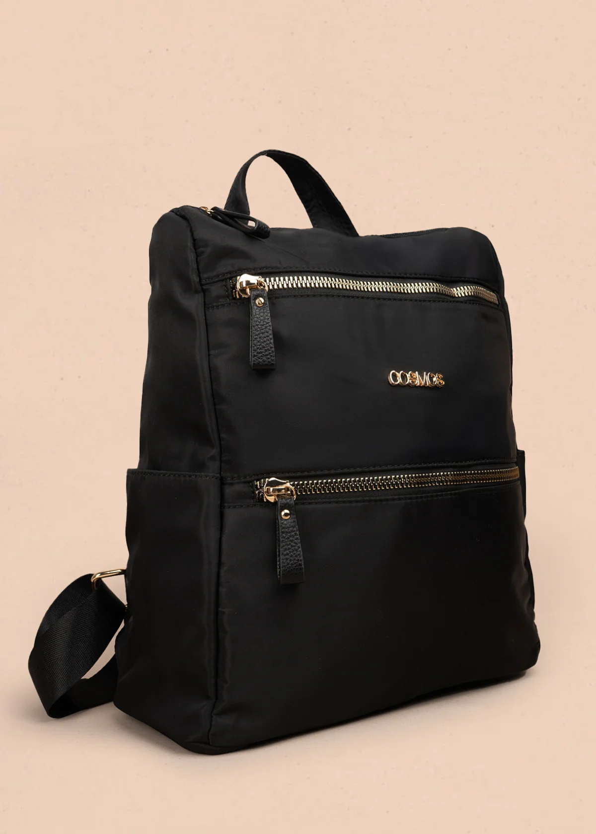 Morral color negro con doble bolsillo frontal 106979 - Image 2
