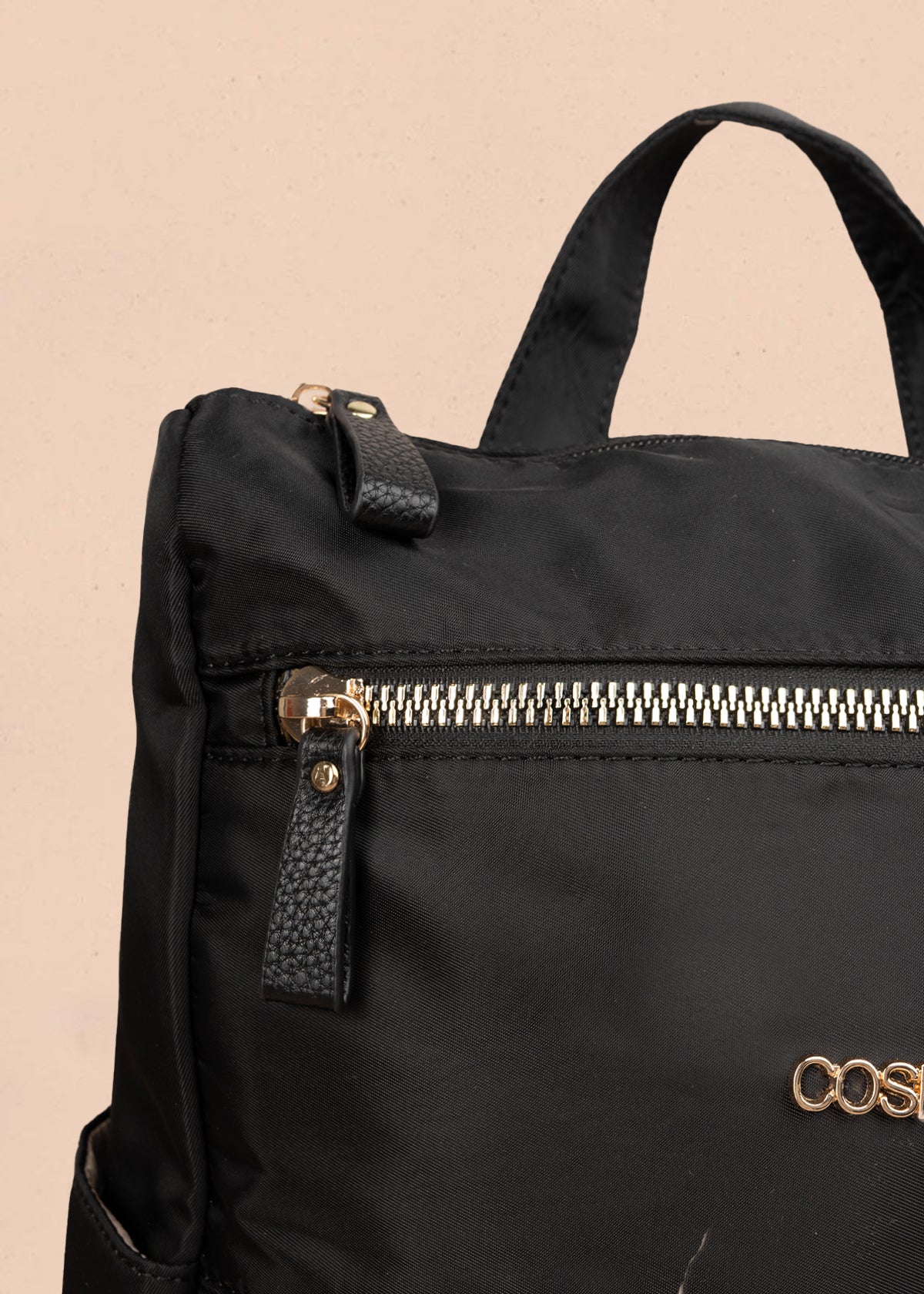 Morral color negro con doble bolsillo frontal 106979 - Image 3