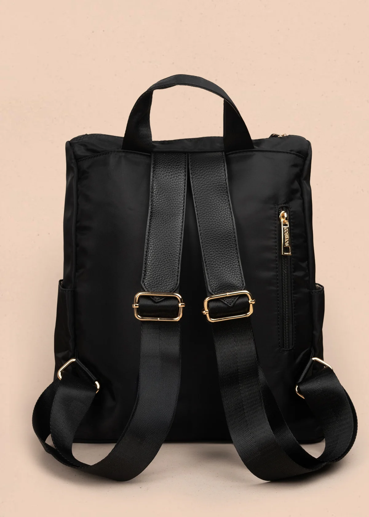 Morral color negro con doble bolsillo frontal 106979 - Image 4