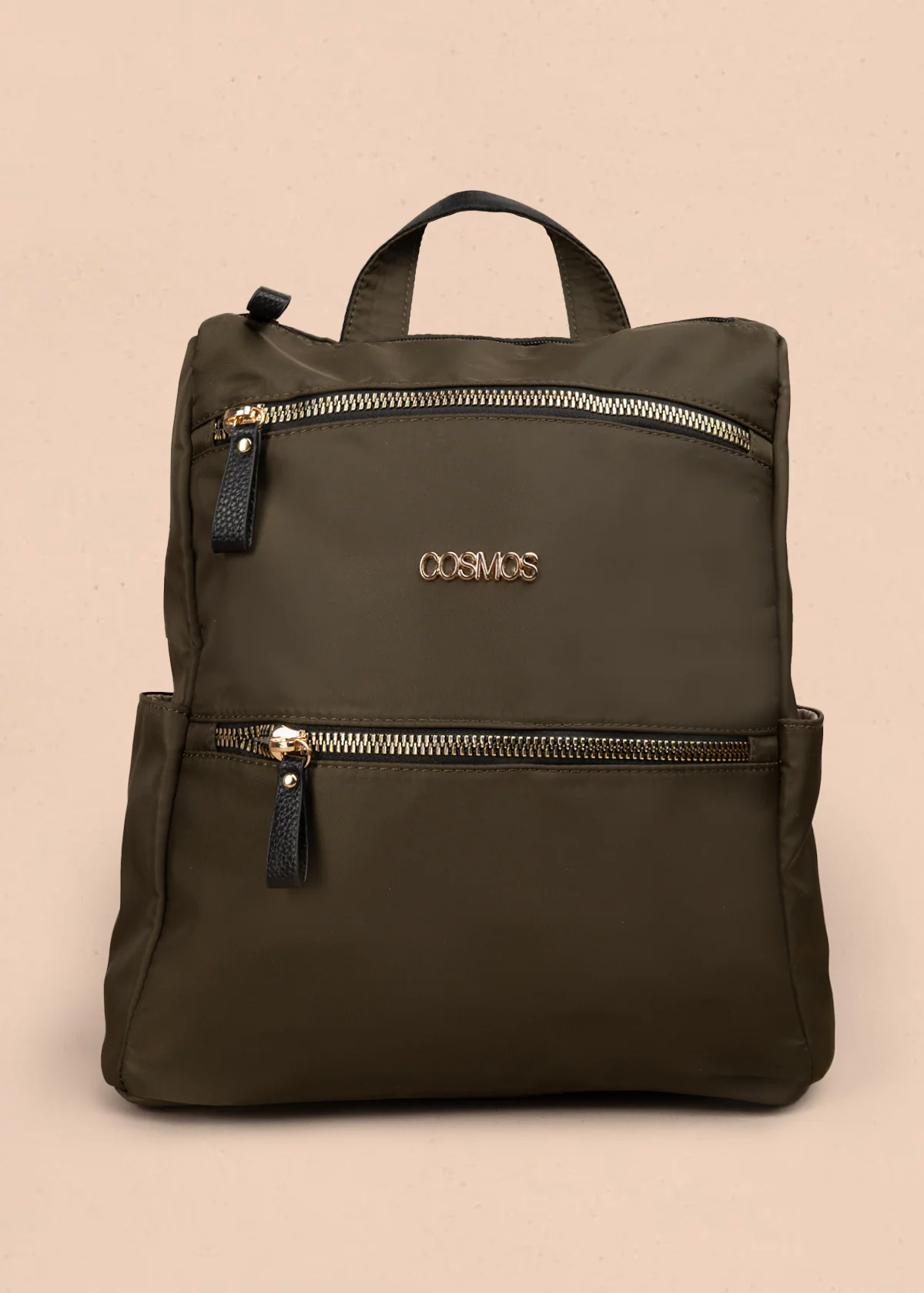 Morral color verde con doble bolsillo frontal 106979