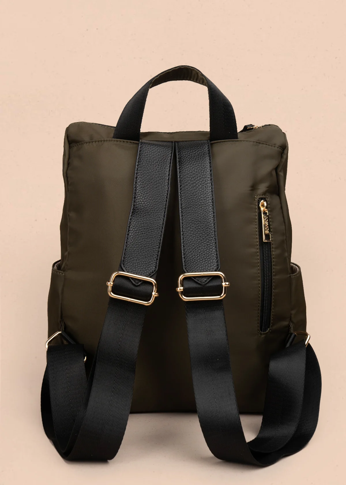 Morral color verde con doble bolsillo frontal 106979 - Image 5