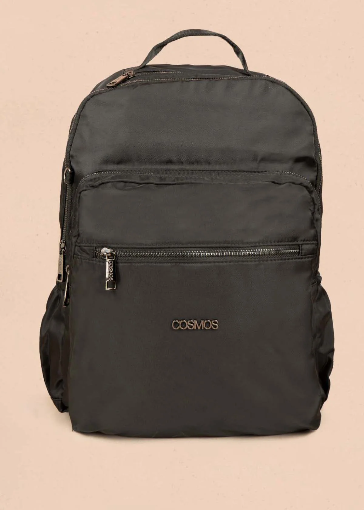 Morral color negro con bolsillos delanteros 106296