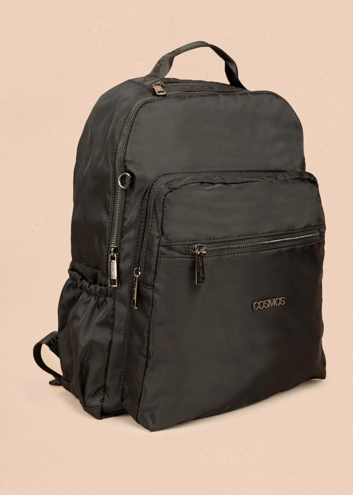 Morral color negro con bolsillos delanteros 106296 - Image 2