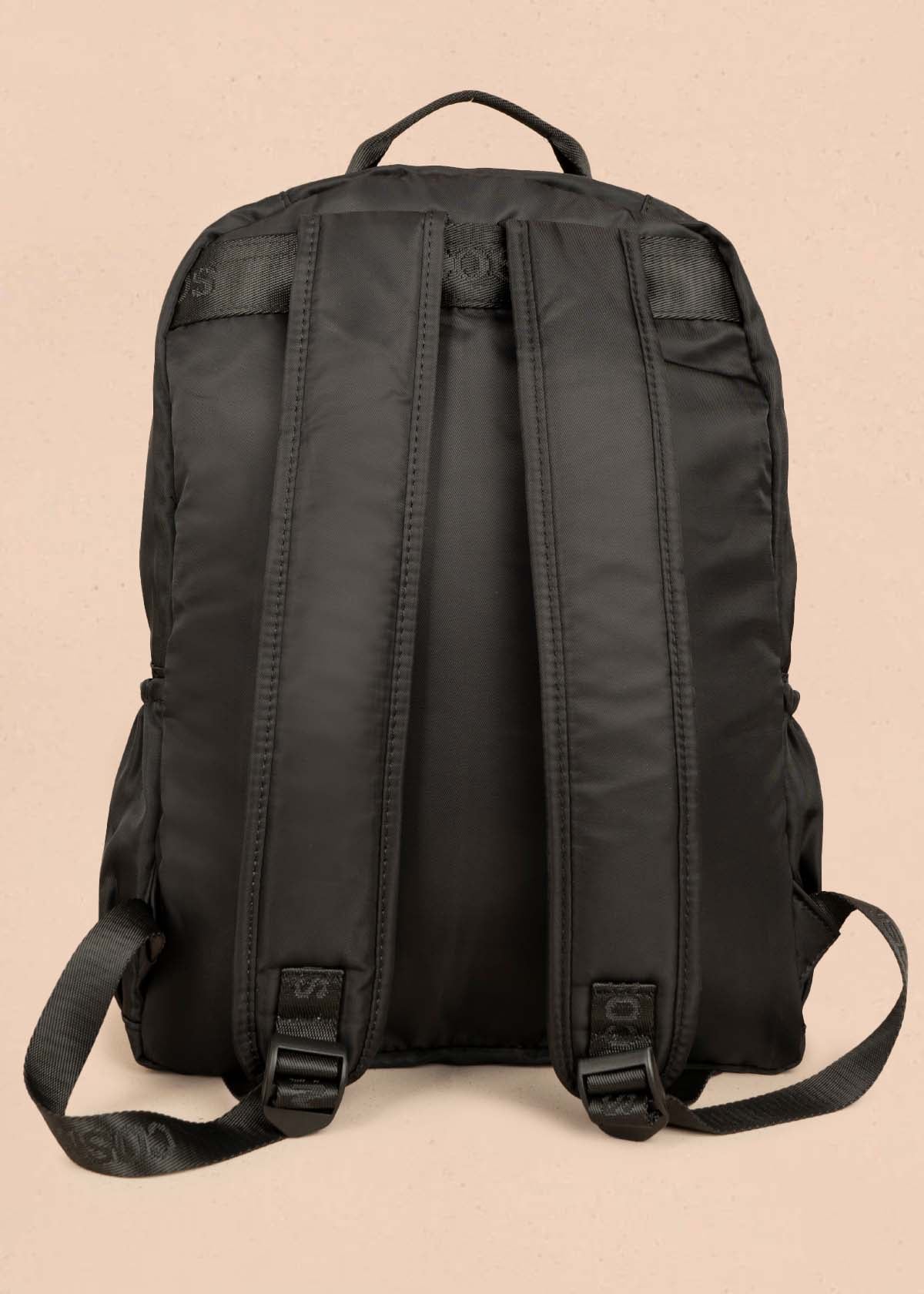 Morral color negro con bolsillos delanteros 106296 - Image 4