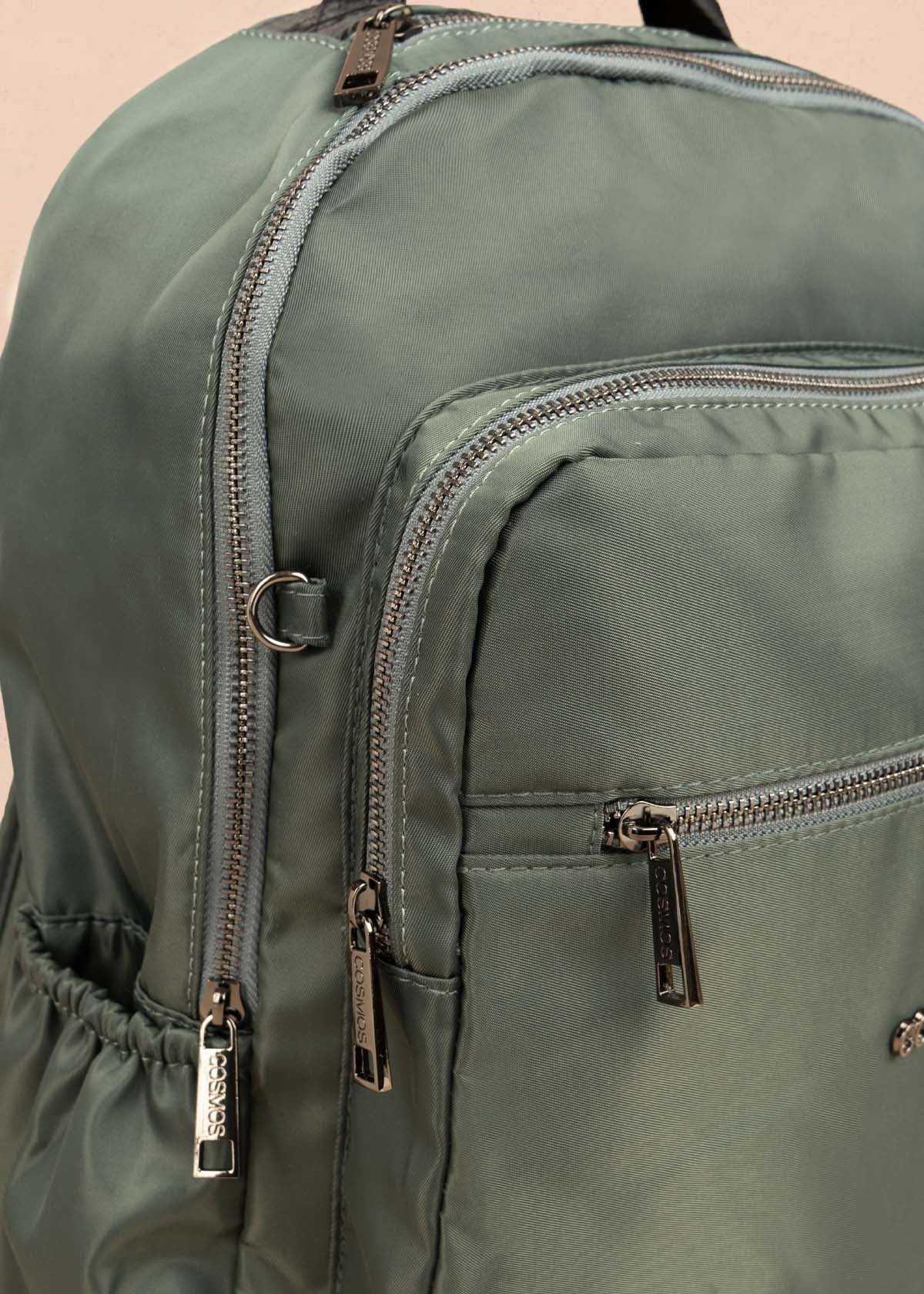 Morral color verde con bolsillos delanteros 106296 - Image 3