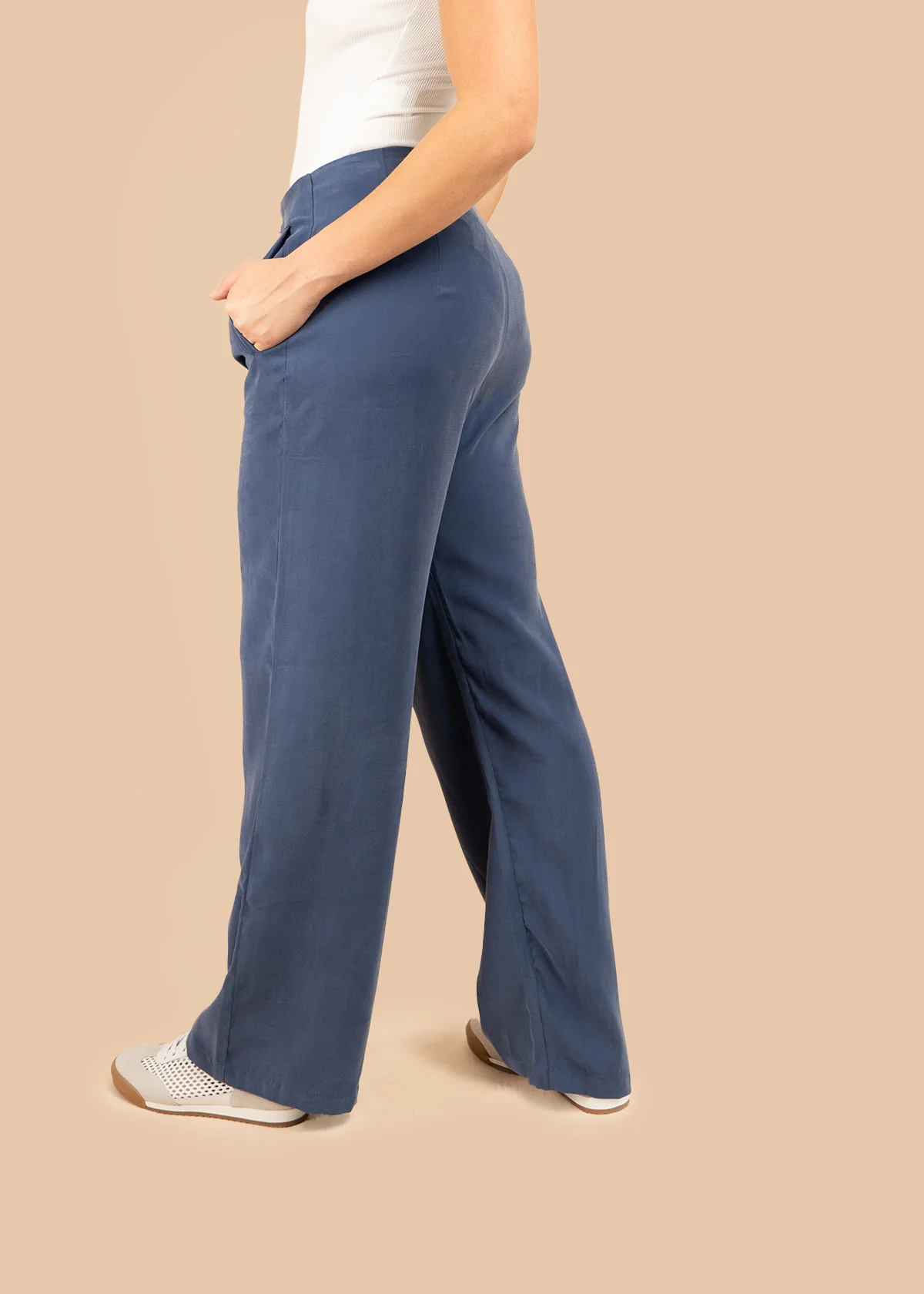 Pantalón color azul bota recta 106351 - Image 4