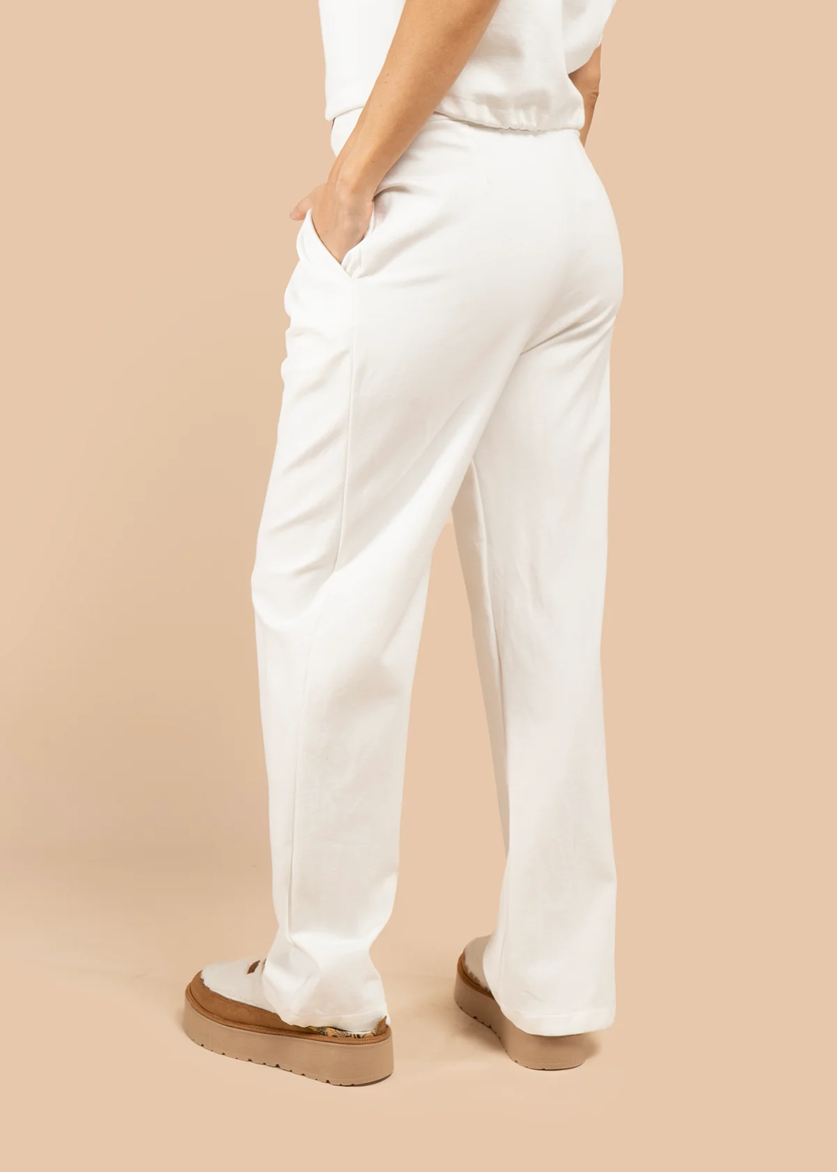 Pantalón color blanco con pinzas 105803 - Image 3